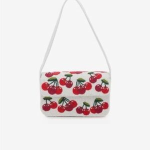 Kelly & Katie Cherry Beaded Shoulder Bag